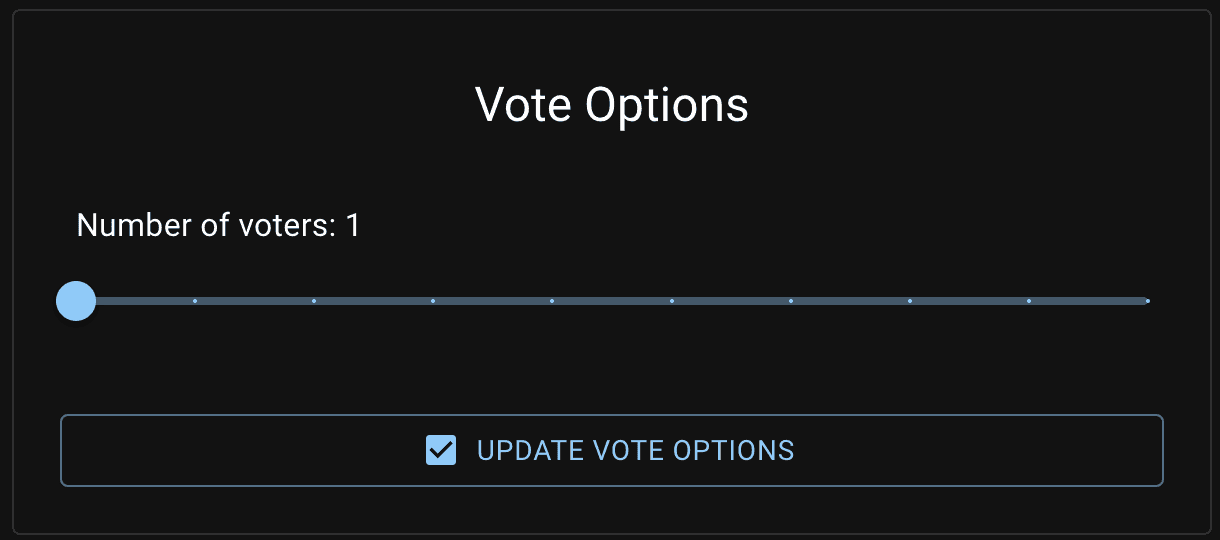 Vote options